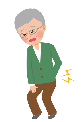 坐骨神経痛の男性イメージ
